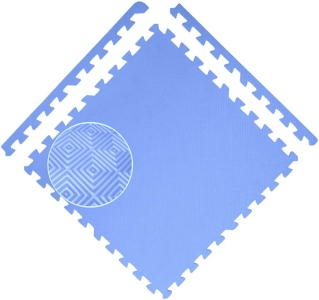 Podložka EVA COLOR 50x50x1,2 cm - SET 4ks modrá