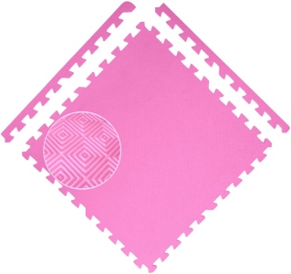 Podložka EVA COLOR 50x50x1,2 cm - SET 4ks růžová