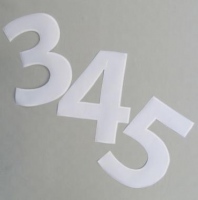 Našívací číslo 25cm FRANKFURT white