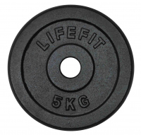 Kotouč LIFEFIT 5kg, kovový, pro 30mm tyč