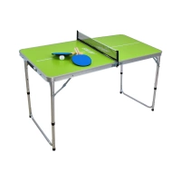 Vnitřní stůl na stolní tenis SULOV MINI, skládací, zelený s příslušenstvím