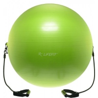 Gymnastický míč s expanderem LIFEFIT GYMBALL EXPAND 55 cm