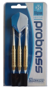 Šipky s plastovým hrotem HARROWS SOFT PRO BRASS 18g T11