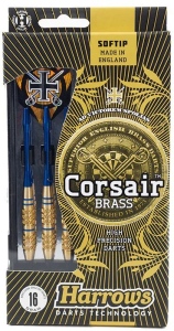 Šipky s plastovým hrotem HARROWS SOFT CORSAIR 16g T15