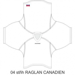 Střih HOKEJ RAGLAN CANADIEN