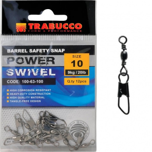 Trabucco karabinka s obratlíkem Barrel Safety Snap 12ks|vel.6 (13kg)