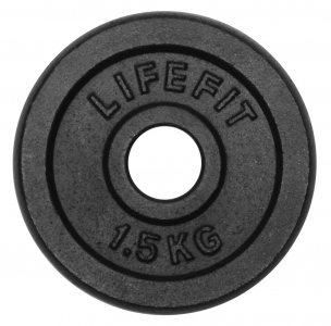 Kotouč LIFEFIT 1,5kg, kovový, pro 30mm tyč