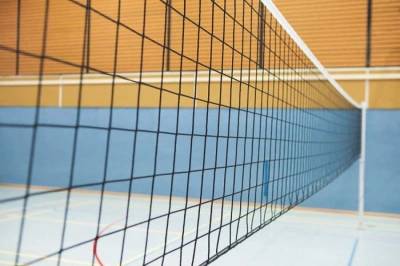 Volejbalová síť PP 3,0 mm, černá, lano kevlar, délka na přání