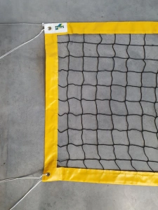 Beachvolejbalová síť PE 2 mm, lano ocel, pro hřiště 8 x 16 m