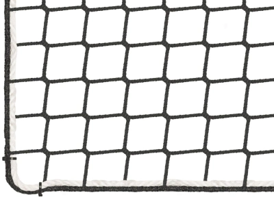Záchytná síť proti pádu PP 5 mm, oko 60 mm, černá, nehořlavá úprava
