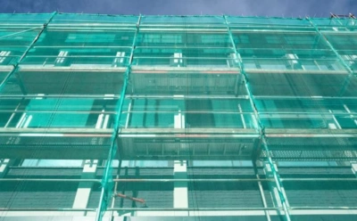 Ochranná síť na lešení PE 75 g/m2, 2,57 x 50,0 m, zelená