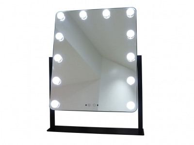 Holywood zrcadlo s LED žárovkami HZ1 velké černé