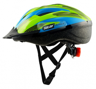 Dětská cyklo helma SULOV JR-RACE-B modro-zelená