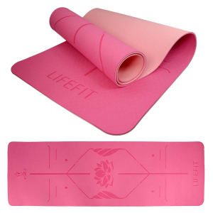 Podložka LIFEFIT YOGA MAT LOTOS DUO, 183x58x0,6cm