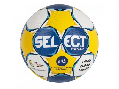 Házenkářský míč Select HB Ultimate Replica EC Sweden modro žlutá