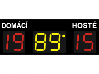 Fotbalová světelná tabule-časomíra 370-19L