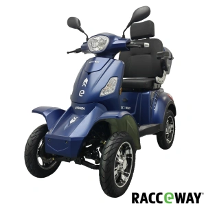Elektrický čtyřkolový vozík RACCEWAY STRADA ELECTRIC SCOOTER, modrý lesk