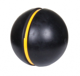 Kriketový míček se žlutým proužkem