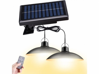 LEDSolar DUO solární závěsné lampy na zahradu s dálkovým ovládáním,