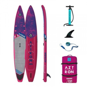 Paddleboard AZTRON METEOR RACE 426 cm SET fialová