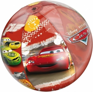 Nafukovací plážový míč MONDO CARS 50cm červená