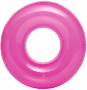Kruh plavecký INTEX 59260 transparent růžová