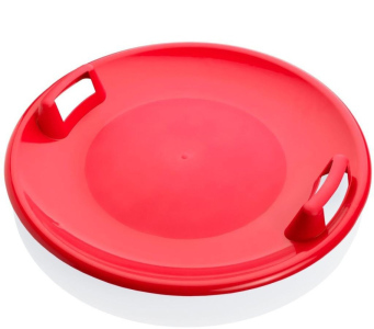 Sáňkovací talíř disk SUPER STAR červená