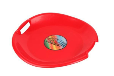 Sáňkovací talíř TORNÁDO 629 PLASTKON 56cm červená