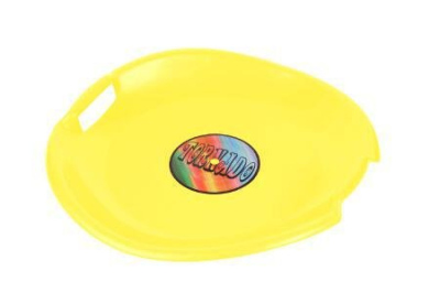 Sáňkovací talíř TORNÁDO 629 PLASTKON 56cm žlutá