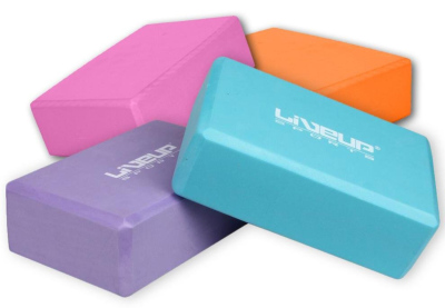 Kostka LiveUp Yoga EVA brick 3233 oranžová
