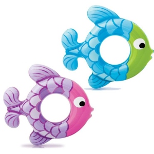 Kruh plavecký SWIM ALONG FISH INTEX 59222 77x76cm modrá