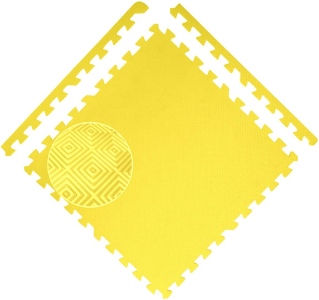 Podložka EVA COLOR 50x50x1,2 cm - SET 4ks žlutá