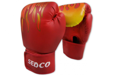 Box rukavice SEDCO TRAINING FIRE 14 OZ červená