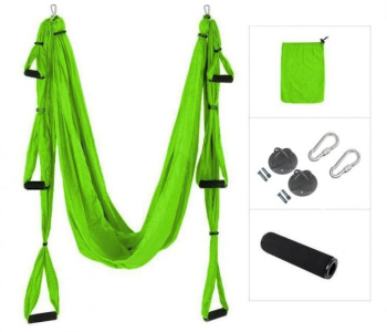 Aerial YOGA - Závěs na jógu SEDCO AERO YOGA s popruhy zelená