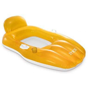 Lehátko nafukovací CHILL N Float Intex 56805 163x104 cm oranžová