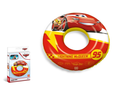 Nafukovací kruh MONDO s potiskem CARS 50 cm červená