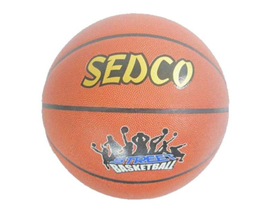 Míč basket kůže Sedco OFFICIAL STREET - 7 doprodej hnědá