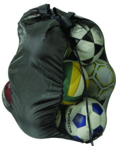 Síť na míče RICHMORAL 10ks NYLON černá