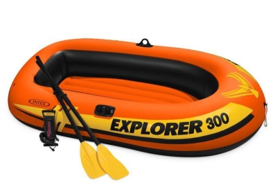 Člun nafukovací EXPLORER PRO 300 Set INTEX červená