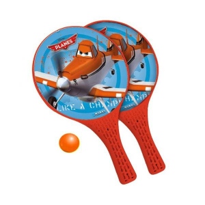 Plážový tenis LETADLA MONDO barva oranžová velikost rakety 37x22,5cm červená