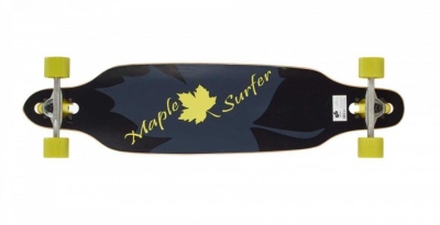 Longboard MAPLE SURF SPARTAN 95,5 x 23 cm černá