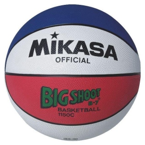 Míč basketbalový MIKASA 1150C červená/modrá