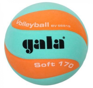 Míč volejbal SOFT GALA BV5681S 170g oranžová/zelená