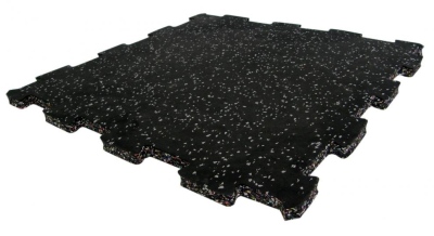 Zátěžová  fitness EPDM  podlaha Sedco 50x50x1,5 cm černá