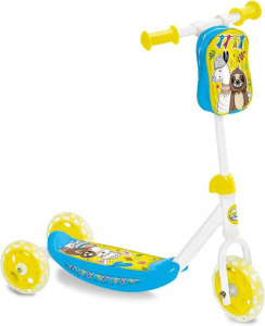 Koloběžka - trojkolka MONDO MY FIRST SCOOTER llama and friends žlutá