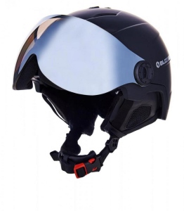 Lyžařská přilba Blizzard DOUBLE VISOR 60-63 BLACK MATT, MIRROR černá