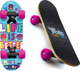 Dětský Skateboard - Mini board Trolls 17 palců Trollové