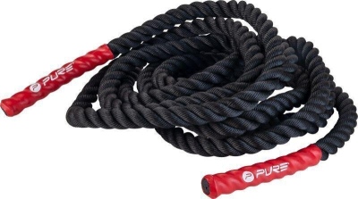 Lano na cvičení P2I Battle Rope 1,5 palce x 12 m černá