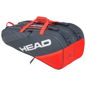 Taška na rakety Head Elite 9R Supercombi Grey/Orange oranžová