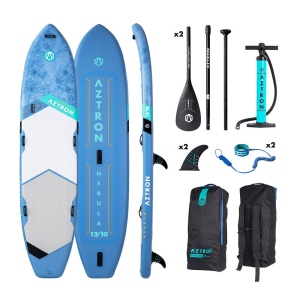 Paddleboard AZTRON NEBULA 390 cm SET bílá/modrá